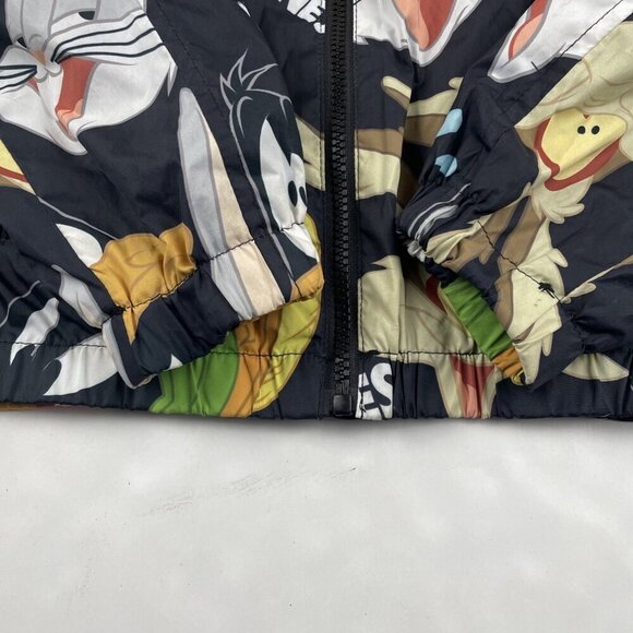 Members Only Looney Tunes Windbreaker Youth Sz 14/16 Hooded Full Zip Mesh Lined - Picture 9 of 9